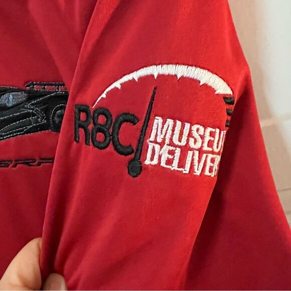 Cutter & Buck Stingray Corvette Museum Full Zip Red Long Sleeve Weathertec L - Picture 3 of 12